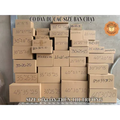 Thùng hộp carton size lớn, thùng giấy đóng hàng nhiều kích thước