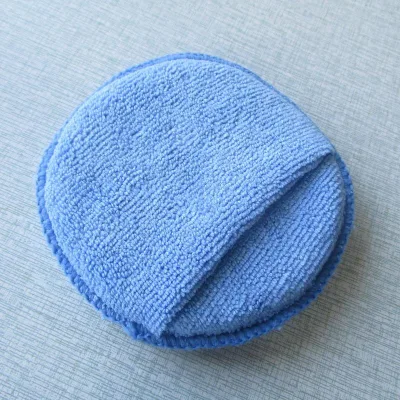 Microfiber Fabric-Covered Sponge Accessory for Car Care (1 Piece)