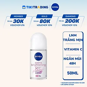 Lăn Ngăn Mùi NIVEA Extra Brightening Trắng Mịn Mờ Vết Thâm (50ml) - 83747
