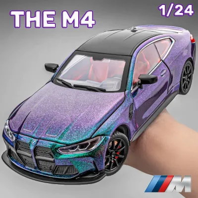 Tỉ Lệ 1: 24 BMW M4 Hợp Kim Xe Mô Hình Diecast Xe Âm Thanh Ánh Sáng Xe Người Yêu Bộ Sưu Tập Trẻ Em Quà Tặng Sinh Nhật Kim Loại Bé Trai Đồ Chơi