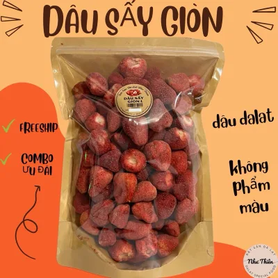 500Gr Dâu Tây Đà Lạt Sấy Thăng Hoa[Giá Tốt Nhất]-Đặc Sản Đà Lạt Như Thiên