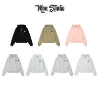 Mon Studio – Áo Khoác Nỉ HOODIE ZIP BOXY Tay Dơi Có Nút Bấm Form Rộng Nam Nữ Unisex S065 ZIP