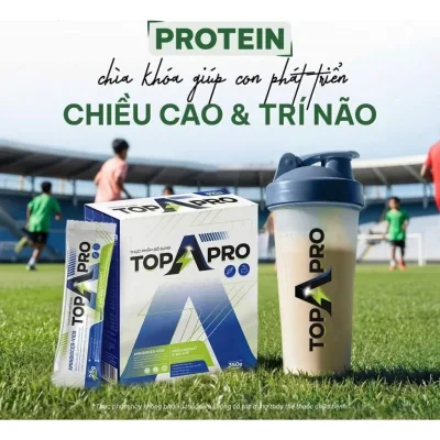 Thực phẩm bổ sung TopApro 350g hỗ trợ bổ sung đạm thực vật, xây dựng, phục hồi cơ bắp và năng lượng