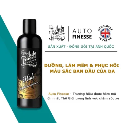 Bảo dưỡng & Phục hồi màu ban đầu của da ghế ô tô Auto Finesse - HIDE LEATHER CONDITIONER 500ML
