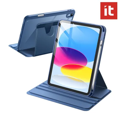 TR 360° Ốp Lưng Xoay Cho iPad 12th / 11th / 10th / 5th / 4th A16 Pro 2025 11 / 12.9 M4 M5, Air 8 / 7 / 6 / 5 / 4 / 3 / 2 / 1 2025 M2 M3, Gen - 10.9 / 10.5.3 / 10.2 Inch Có Bút Chì