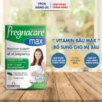 Vitamin bầu Pregnacare Max Vitabiotics bổ sung vitamin và khoáng chất thiết yếu giúp mẹ khỏe, bé thông minh 84 viên