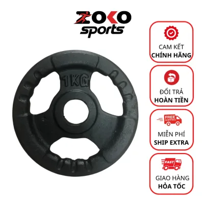 Tạ gang 1 kg tập gym, bánh tạ gang phi lỗ 30 , đĩa tạ gang tập GYM LOẠI 1 giá rẻ - ZOKO SPORT