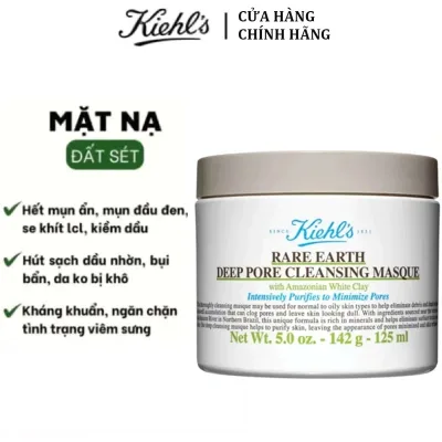 Mặt Nạ Đất Sét Kiehl's Thanh Lọc Da | Mask Sét Giảm Mụn Se Lỗ Chân Lông 125ml