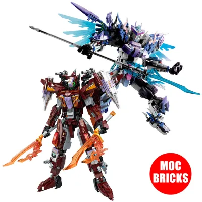 MOC Cơ khí Armor Robot Phoenix Fighter Máy bay Mô hình Khối xây dựng Lắp ráp Mecha Hình số Gạch Đồ chơi Trẻ em Quà tặng Giáng sinh Tương thích với LEGO