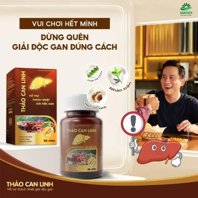 Viên uống thảo can linh, tăng cường chức năng gan, hạ men gan giúp phục hồi chức năng gan, viên gan