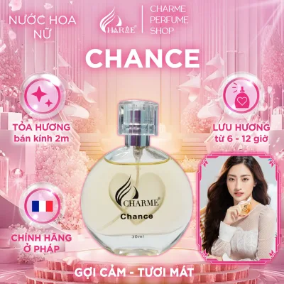 Nước Hoa Nữ CHARME CHANCE 30ML Lưu Hương Lâu, Mùi Hương Vani, Phong Cách Nữ Tính, Gợi Cảm_Nước Hoa Chính Hãng