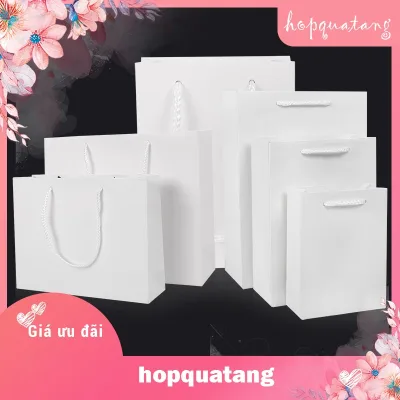 Túi giấy đựng quà tặng túi giấy cứng màu trắng sang trọng