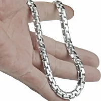 Dây chuyền nam titan ziczac 8mm cực đẹp thép không gỉ