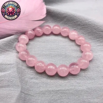 vòng tay đá thạch anh hồng tự nhiên ( đá thật ) làm trang sức phụ kiện thời trang thanh tẩy chữa lành