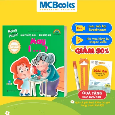 Sách Being polite – May I – Giỏi Tiếng Anh Vui Ứng Xử MCBooks