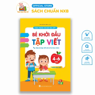 Sách - Combo Bé Khởi Đầu Tập Viết - Hành Trang Cho Bé Vào Lớp 1 ( Màu Vàng )