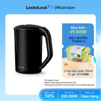 Ấm đun bằng thép không gỉ Lock&Lock, 1.7L màu đen EJK738BLK