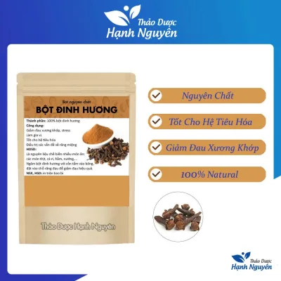 Bột đinh hương 100g, nguyên chất, gia vị nấu ăn, nấu phở, tẩm ướp đồ nướng, tăng hương vị cho món ăn