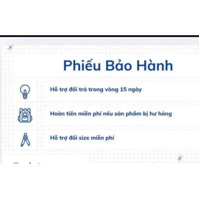 Phiếu bảo hành sản phẩm 15 ngày hottrend 1