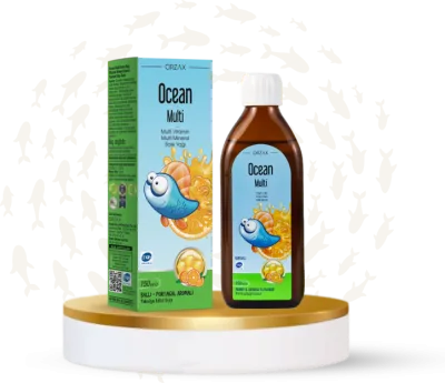 OCEAN Multi bổ sung Omega 3 và vitamin tổng hợp giúp bé phát triển toàn diện (150ml) | Nhập khẩu chính hãng từ Châu Âu