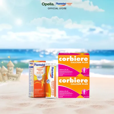 Bộ 1 Thực phẩm bảo vệ sức khỏe Pharmaton Energy Fizzi + 2 Thực phẩm bảo vệ sức khỏe Corbiere Calcium Plus Mới