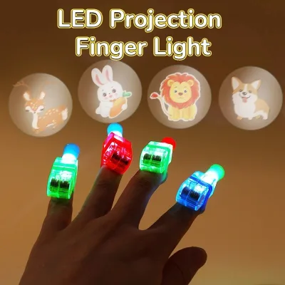 Đèn LED Máy Chiếu Ngón Tay Hoạt Hình Chiếu Đèn Đồ Chơi Đảng Chống Đỡ Ngón Tay Đèn Chiếu Ánh Sáng Cho Đảng Đồ Chơi Sinh Nhật Trang Trí Đám Cưới Đồ Chơi Trẻ Em