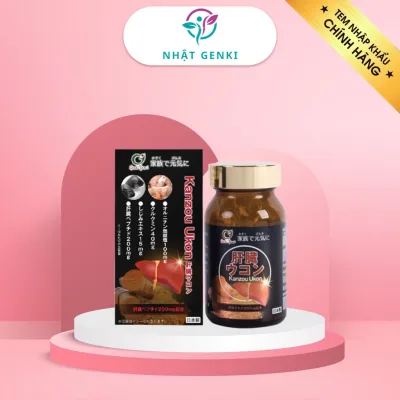 Viên uống tăng cường sức khỏe gan Kanzou Ukon, thực phẩm chức năng Nhật Bản, hỗ trợ bảo vệ gan