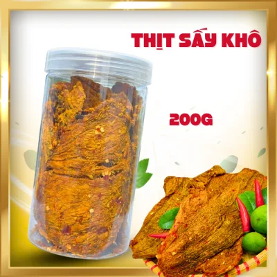 Thịt Sấy Khô Loại Miếng Mềm Hương vị đậm đà thơm ngon Đồ ăn vặt yêu thích