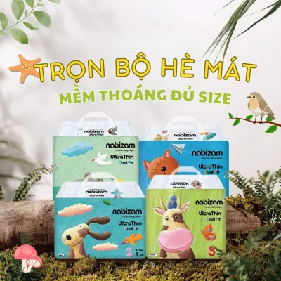 Tã/Bỉm NABIZAM HÀN QUỐC Dán/Quần Đủ Size S44/M40/L36/M32/L30/XL26/XXL22/XXXL20