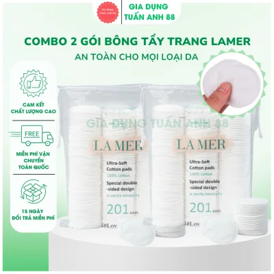 Bông Tẩy Trang Lamer 201, Bông Tẩy Trang Miniso 180 Miếng, Bông Tẩy Trang Lamer Chính Hãng 100% Cotton