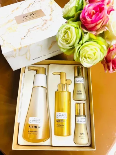 Su:M37 Losec Summa Elixir Foam Cleanser, Deep Cleansing and Gentle Gold Essence Cleanser
