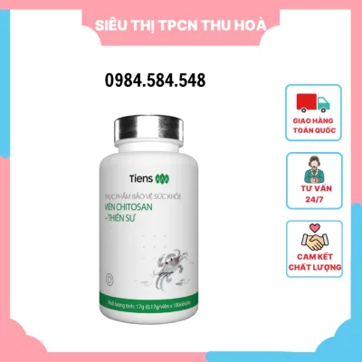 Viên Chitosan Tiens Thiên Sư Hộp 100 Viên - Siêu Thị Thực Phẩm Chức Năng Thu Hòa