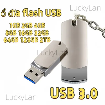 ổ đĩa Flash USB 2TB 128GB 64GB ổ đĩa USB 8GB 16GB 32GB miễn phí Keychain tốc độ cao không thấm nước