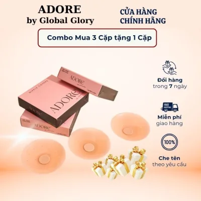 Combo miếng dán ngực Adore by Global Glory, miếng dán chống nước Adore