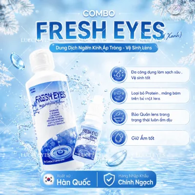 NƯỚC NGÂM , NHỎ MẮT KHI DÙNG KÍNH ÁP TRÒNG