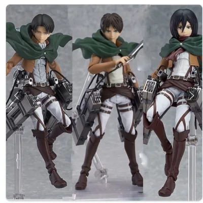 Bộ Sưu Tập Mô hình Hành Động Attack on titan - Levi mikasa eren