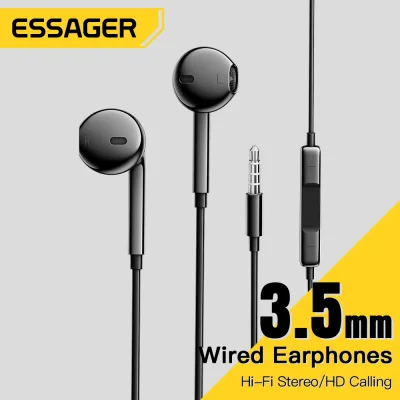 ESSAGER Tai Nghe Nhét Tai 3.5mm Có Micro Và Điều Khiển Từ Xa 3 Màu