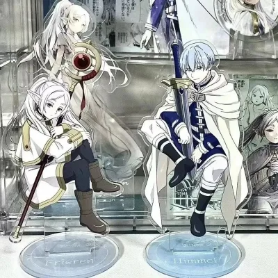 Standee Anime Frieren Pháp Sư Tiễn Táng mô hình mica acrylic trang trí bàn học quà tặng nhân vật Frieren Himmel Fern