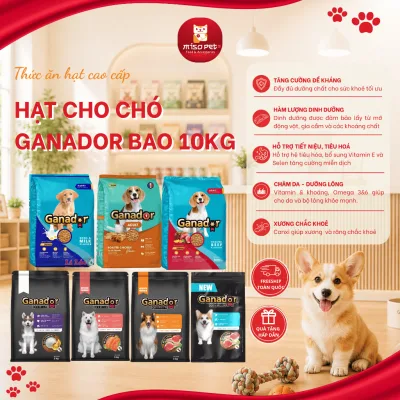 Hạt Cho Chó Ganador Nhiều Vị, Thức Ăn Hạt Cho Chó Giúp Phát Triển Xương Và Cơ Bắp Khoẻ Mạnh