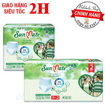 Tã Quần Người Lớn Sunmate Mềm Mại M9/L8/XL7/ M18/ L16
