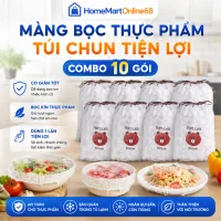 Màng bọc thực phẩm chất liệu PE co dãn có chun siêu dai tiện lợi bọc thức ăn HM68
