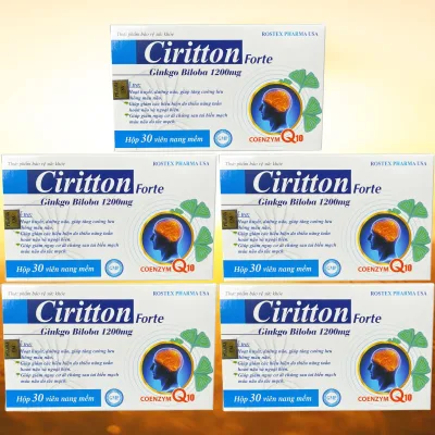 Combo of 5 Boxes of Ciritton Forte Blue - Rostex - Vinaphar - Purifying Vitamins - Multivitamins