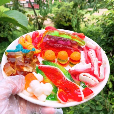 500g Kẹo Dẻo Mix Vị Trái Cây hấp dẫn, Ăn Vặt Ngon Hot Trend, Sỉ Bánh Kẹo Tết