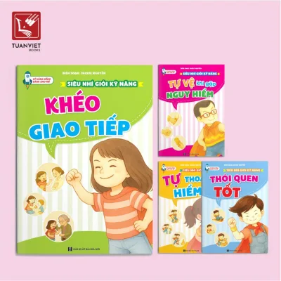 Sách - Rèn Luyện Kỹ Năng Sống Dành Cho Trẻ: Giỏi Giao Tiếp, Thói Quen Tốt, Tự Thoát Hiểm, Tự Bảo Vệ Mình (4 cuốn)