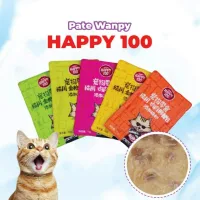 Pate WANPY HAPPY 100 cho mèo gói 70g , bate cho mèo con đầy đủ dinh dưỡng gói 70gr