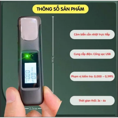 Máy Đo Nồng Độ Cồn C07 Và C10, Máy Thổi Nồng Độ Cồn Cao Cấp Đo Bằng Cách Thổi Vào Thiết Bị Chính Xác Sau 3 GIây