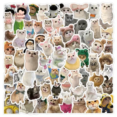 Set 10-100 Sticker Mèo Con, Cún Con Cute, Set Decal Thú Cưng Trang Trí Sổ Tay, Điện Thoại, Mũ Bảo Hiểm Laptop