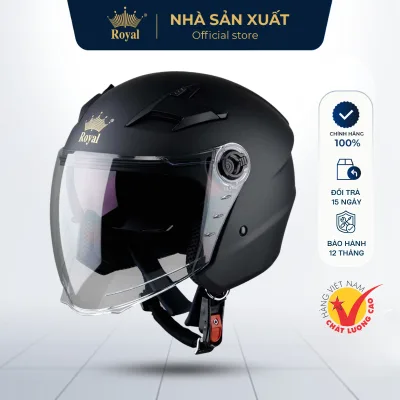Mũ Bảo Hiểm 3/4 Royal 2 Kính Cao Cấp M268, Nón Bảo Hiểm Kio KN11K Chính Hãng Đi Xe Máy Nam Nữ Bảo Hành 12 Tháng