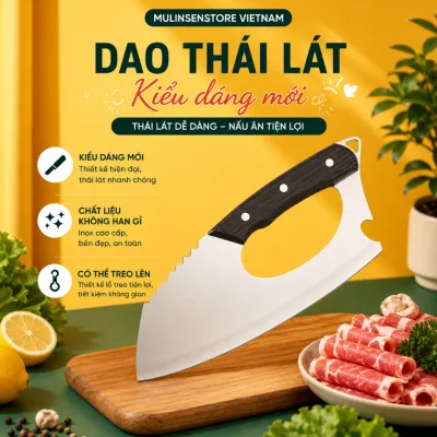 Dao trợ lực kiểu mới dành cho nữ , dao nhà bếp thái lát chất liệu thép không gỉ