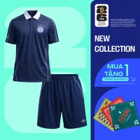 Set đồ thể thao nam bóng đá World Cup Áo polo nam phối bo cổ và Quần shorts Performance thoáng khí